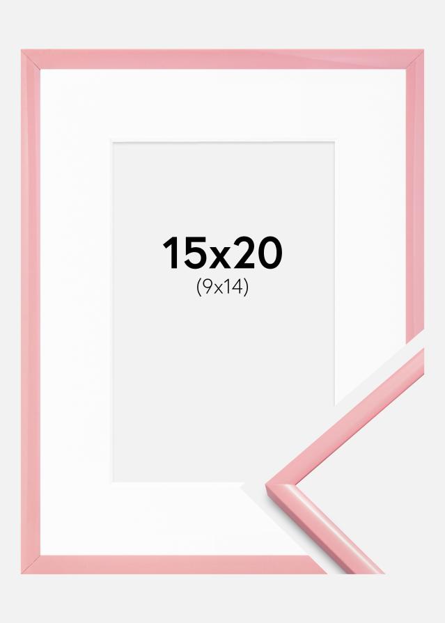 Marco New Lifestyle Rosa 15x20 cm - Paspartús Blanco 10x15 cm