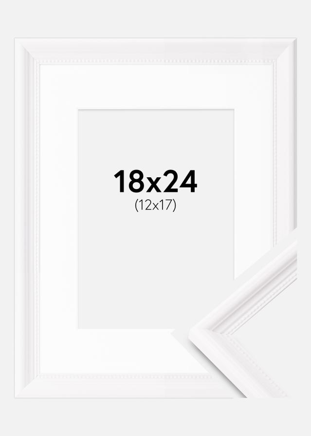 Marco Gala Blanco 18x24 cm - Paspartú Blanco 13x18 cm