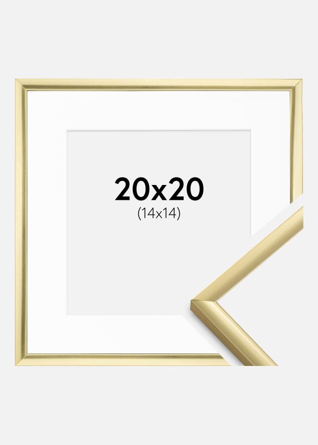 Marco New Lifestyle Oro 20x20 cm - Paspartús Blanco 15x15 cm