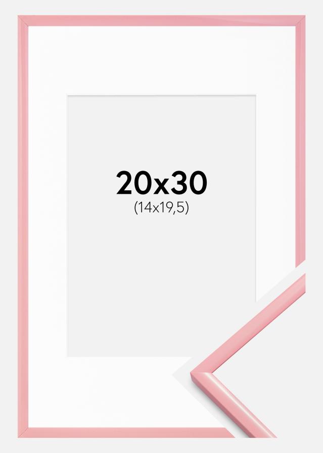 Marco New Lifestyle Rosa 20x30 cm - Paspartús Blanco 15x21 cm