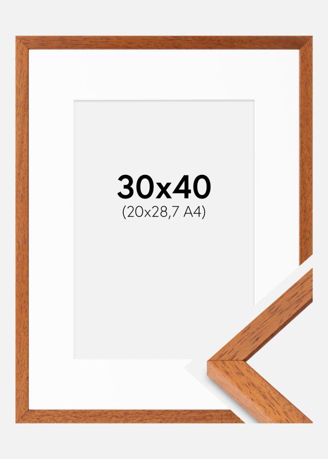 Marco Ares Cereza 30x40 cm - Paspartús Blanco 21x29,7 cm