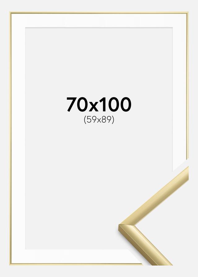 Marco New Lifestyle Dorado 70x100 cm - Paspartú Blanco 60x90 cm