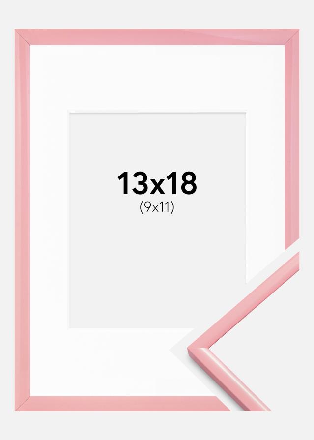 Marco New Lifestyle Rosa 13x18 cm - Paspartús Blanco 10x12 cm