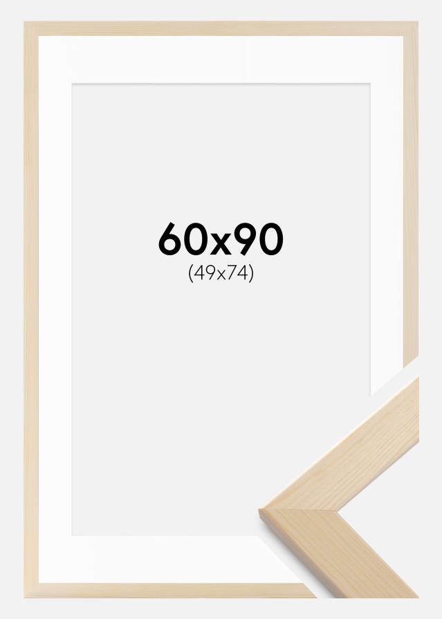 Marco Trendline Naturaleza 60x90 cm - Paspartús Blanco 50x75 cm