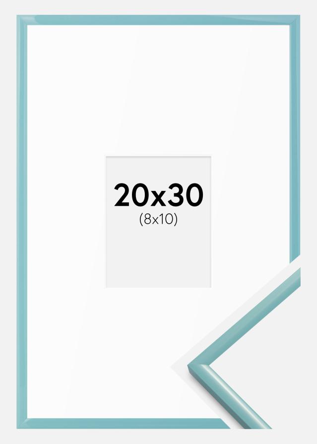 Marco New Lifestyle Turquesa 20x30 cm - Paspartús Blanco 9x11 cm
