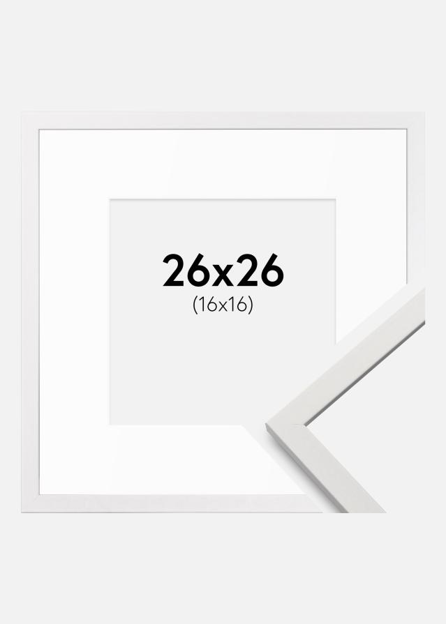 Marco Edsbyn Blanco 26x26 cm - Paspartús Blanco 17x17 cm
