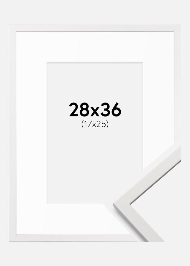 Marco Edsbyn Blanco 28x36 cm - Paspartús Blanco 18x26 cm