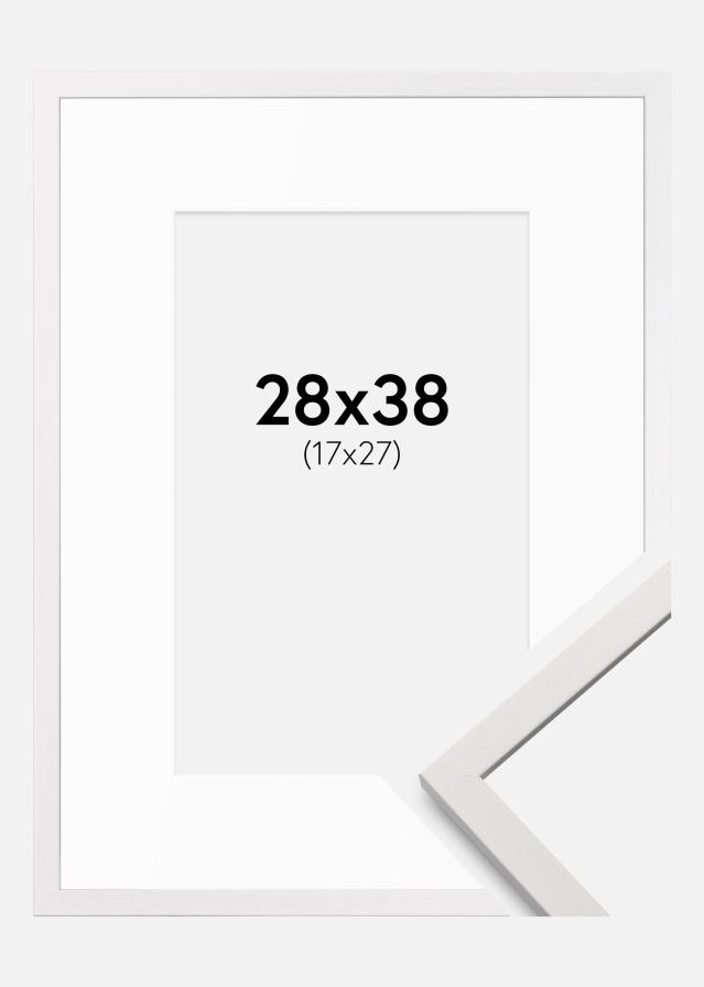 Marco Edsbyn Blanco 28x38 cm - Paspartús Blanco 18x28 cm