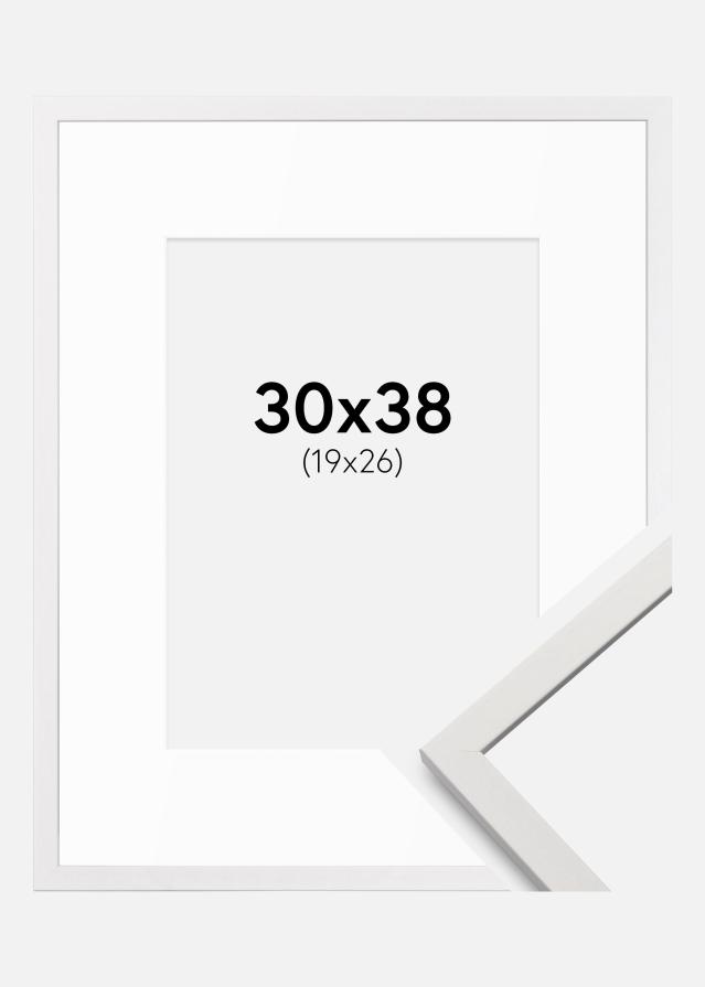 Marco Edsbyn Blanco 30x38 cm - Paspartús Blanco 20x27 cm