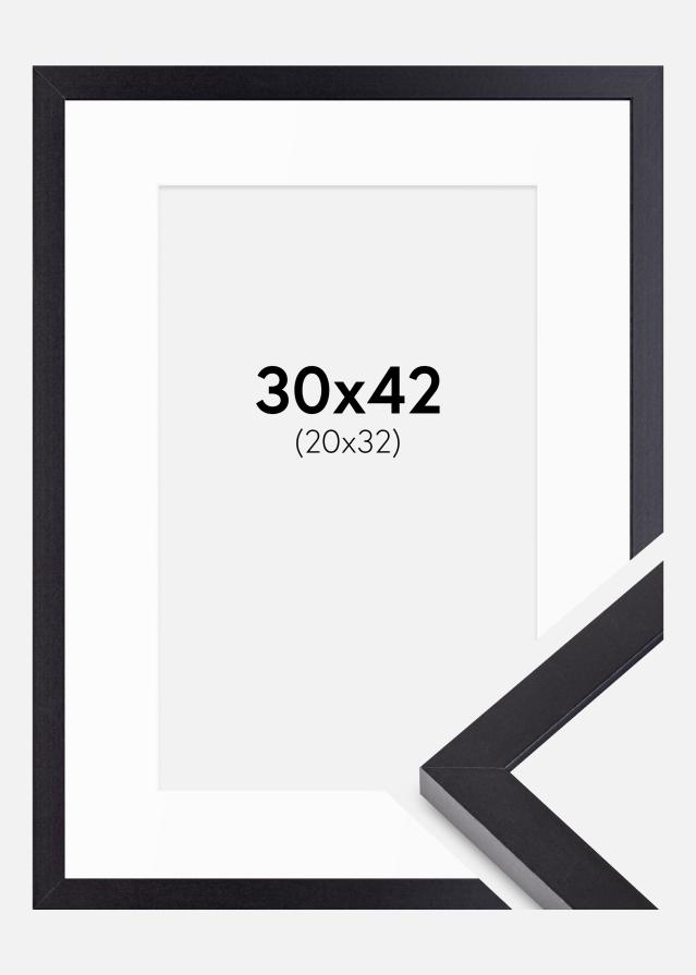 Marco Selection Negro 30x42 cm - Paspartús Blanco 21x33 cm
