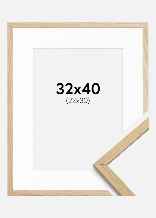 Marco Edsbyn Roble 32x40 cm - Paspartús Blanco 23x31 cm
