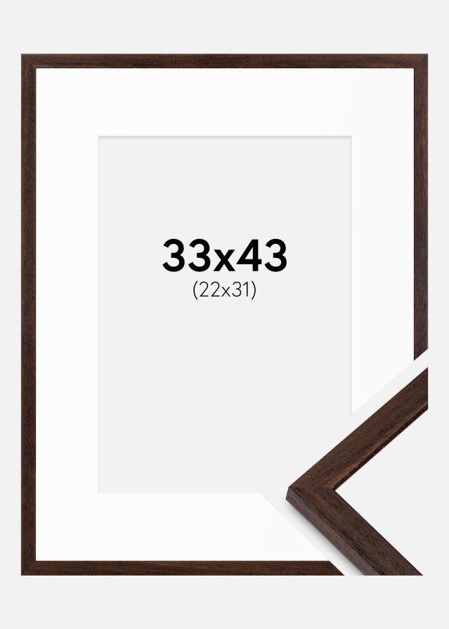 Marco Edsbyn nuez 33x43 cm - Paspartús Blanco 23x32 cm