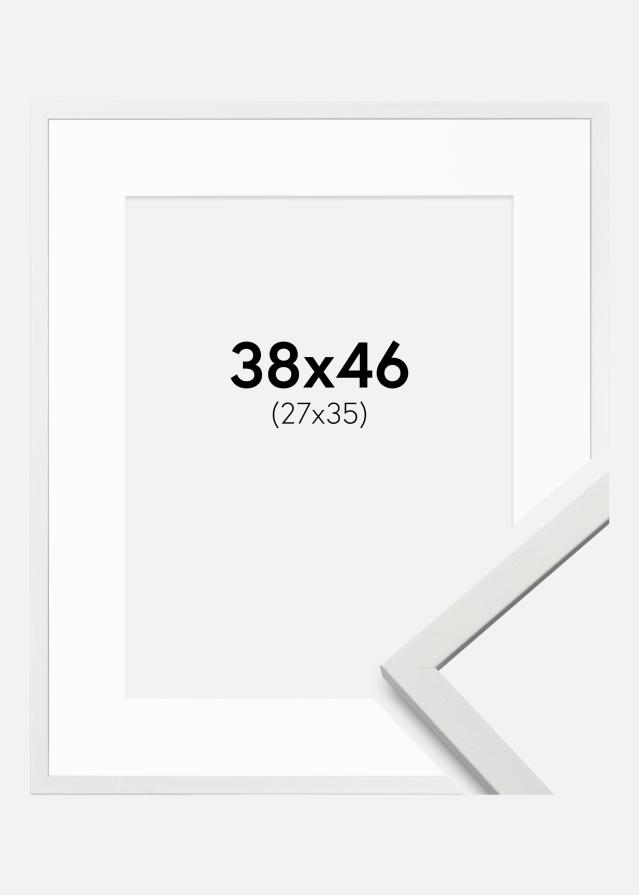 Marco Edsbyn Blanco 38x46 cm - Paspartús Blanco 28x36 cm