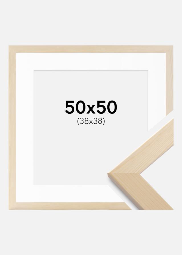 Marco Trendline Naturaleza 50x50 cm - Paspartús Blanco 39x39 cm