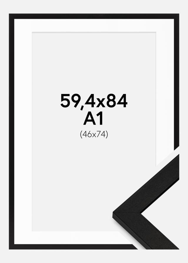 Marco BGA Classic Negro 59,4x84 cm - Paspartús Blanco 47x75 cm