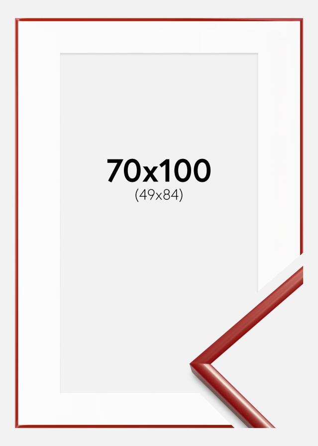 Marco New Lifestyle Rojo 70x100 cm - Paspartús Blanco 50x85 cm
