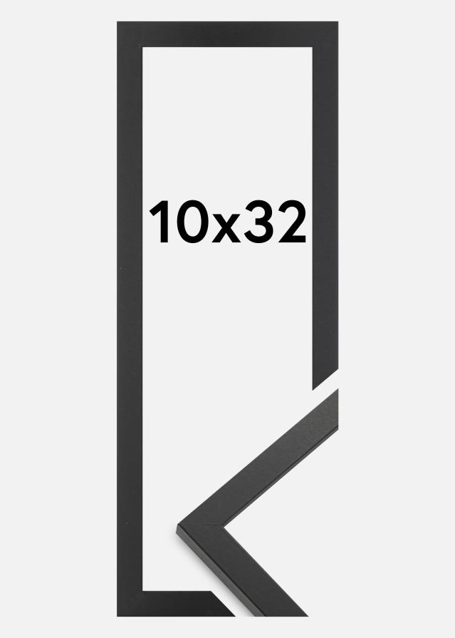 Marco Trendy Vidrio acrílico Negro 10x32 cm