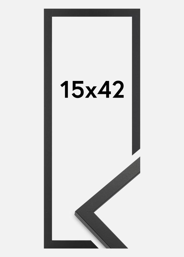 Marco Trendy Vidrio acrílico Negro 15x42 cm