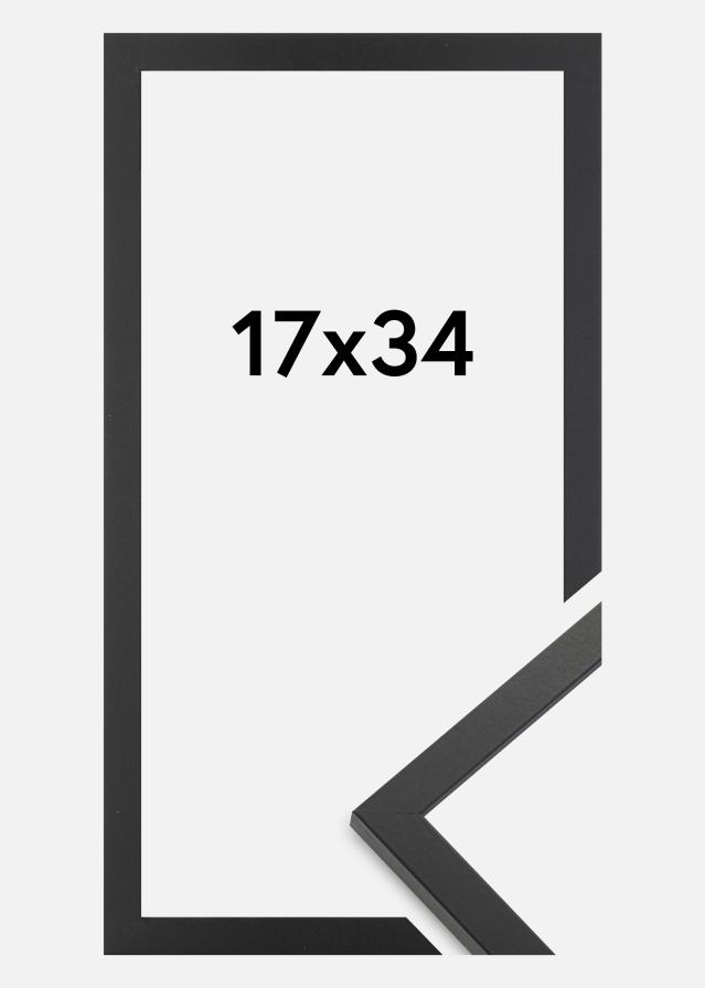 Marco Trendy Vidrio acrílico Negro 17x34 cm