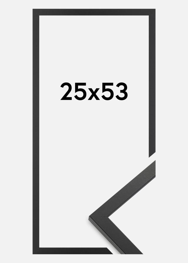 Marco Trendy Vidrio acrílico Negro 25x53 cm