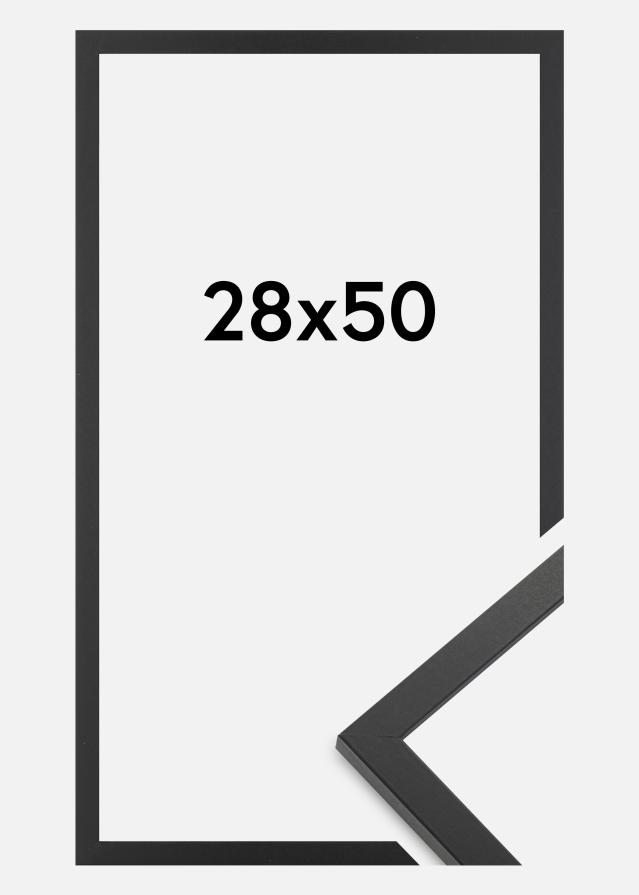 Marco Trendy Vidrio acrílico Negro 28x50 cm