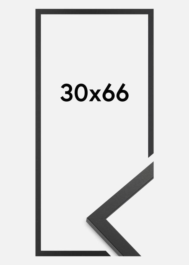 Marco Trendy Vidrio acrílico Negro 30x66 cm