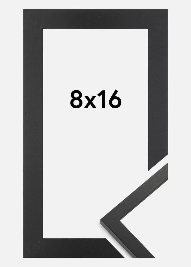 Marco Trendy Vidrio acrílico Negro 8x16 cm