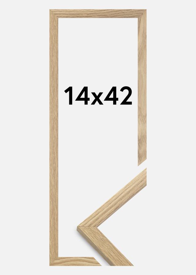 Marco Trendy Vidrio acrílico Roble 14x42 cm