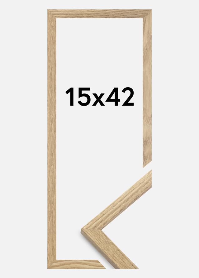 Marco Trendy Vidrio acrílico Roble 15x42 cm