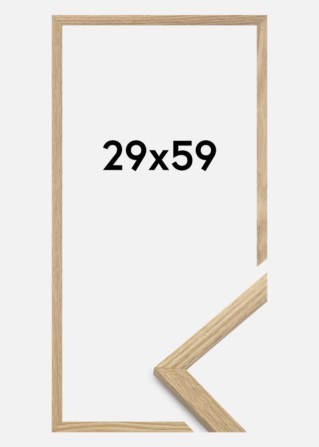 Marco Trendy Vidrio acrílico Roble 29x59 cm