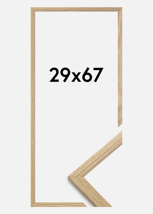 Marco Trendy Vidrio acrílico Roble 29x67 cm