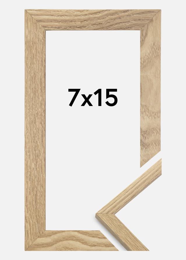 Marco Trendy Vidrio acrílico Roble 7x15 cm