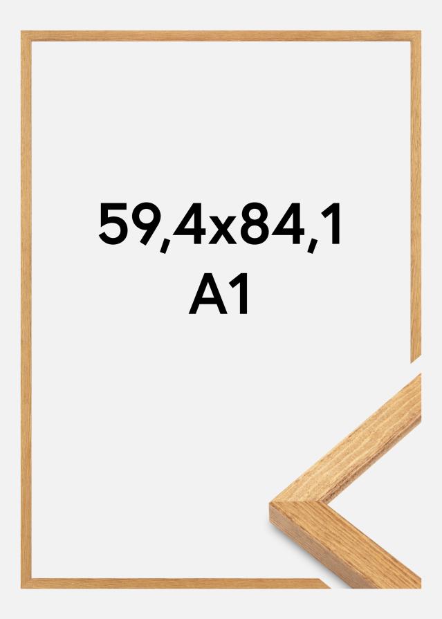 Marco Tulipa Acrílico Roble macizo 59,4x84,1 cm (A1)