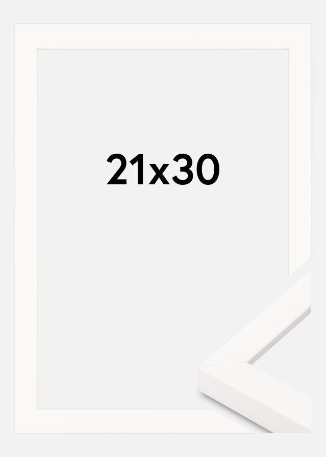 Macro de cuadro Blanco Ancho 21 x 30 cm