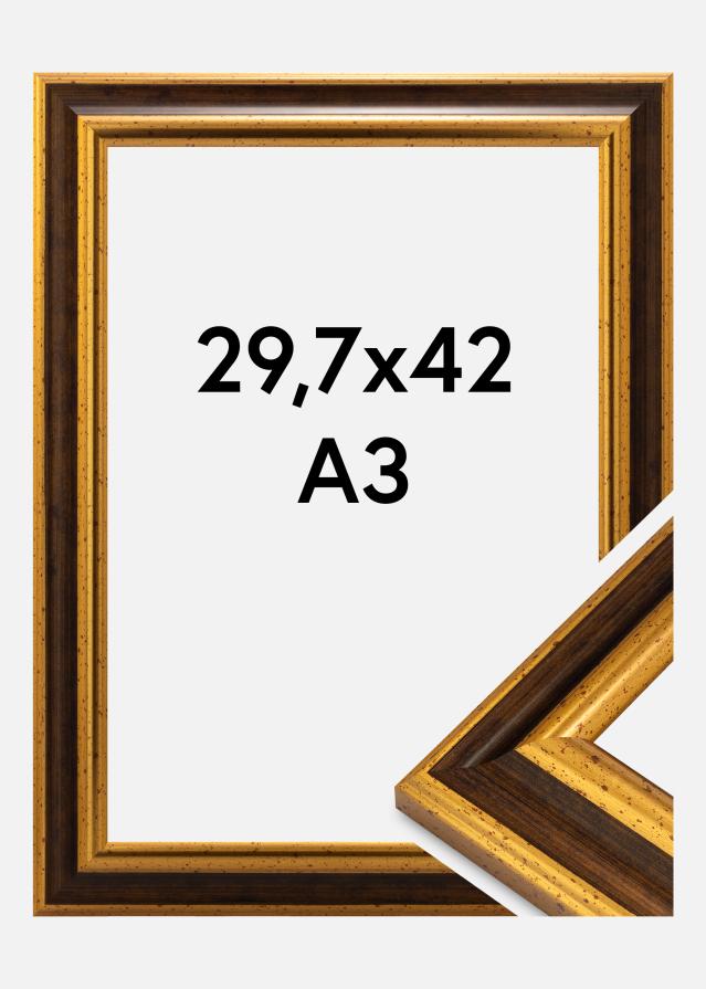 Marco Aberystwyth Vidrio acrílico Oro 29,7x42 cm (A3)