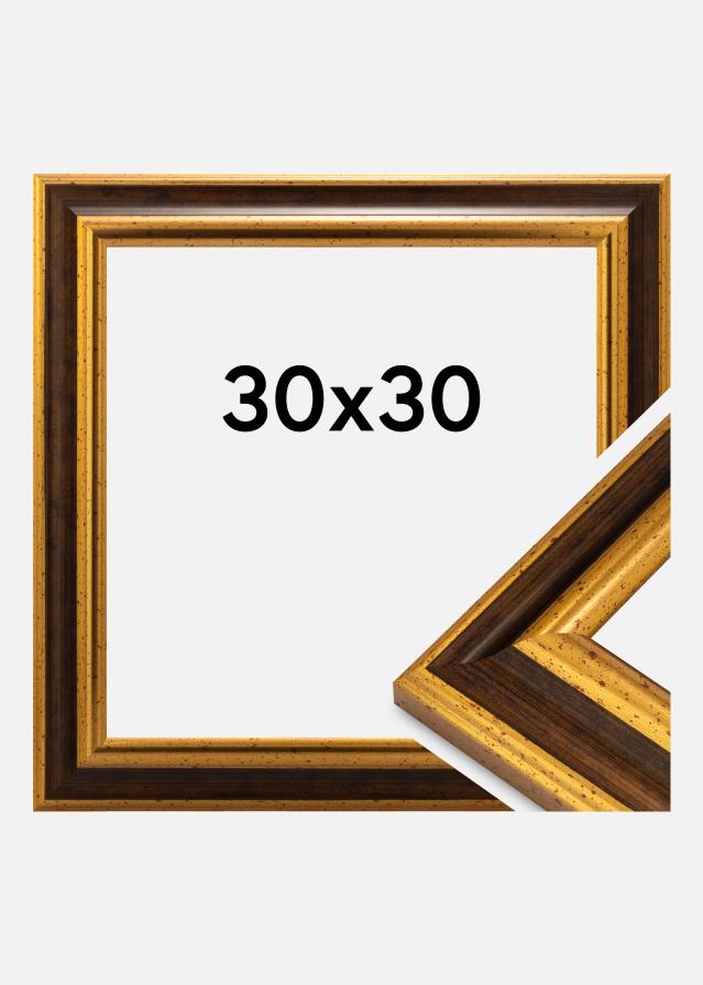 Marco Aberystwyth Vidrio acrílico Oro 30x30 cm