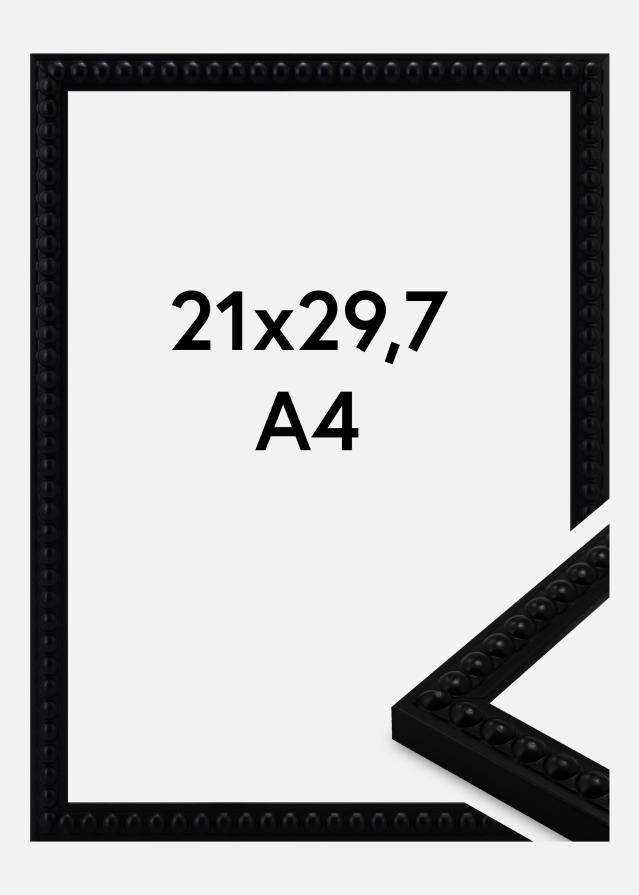 Marco Perla Vidrio acrílico Negro 21x29,7 cm (A4)