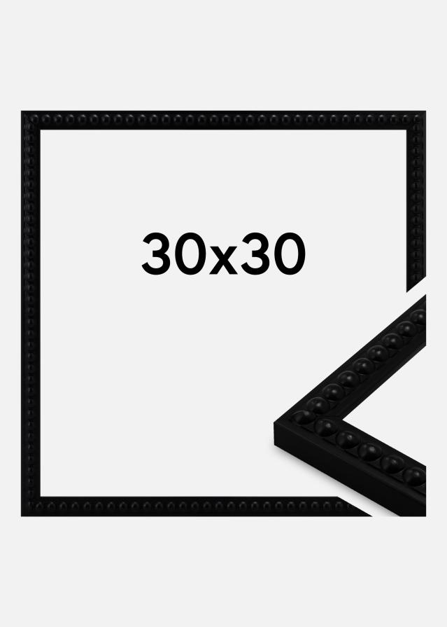 Marco Perla Vidrio acrílico Negro 30x30 cm