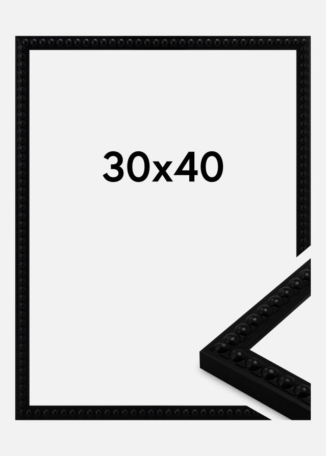 Marco Perla Vidrio acrílico Negro 30x40 cm