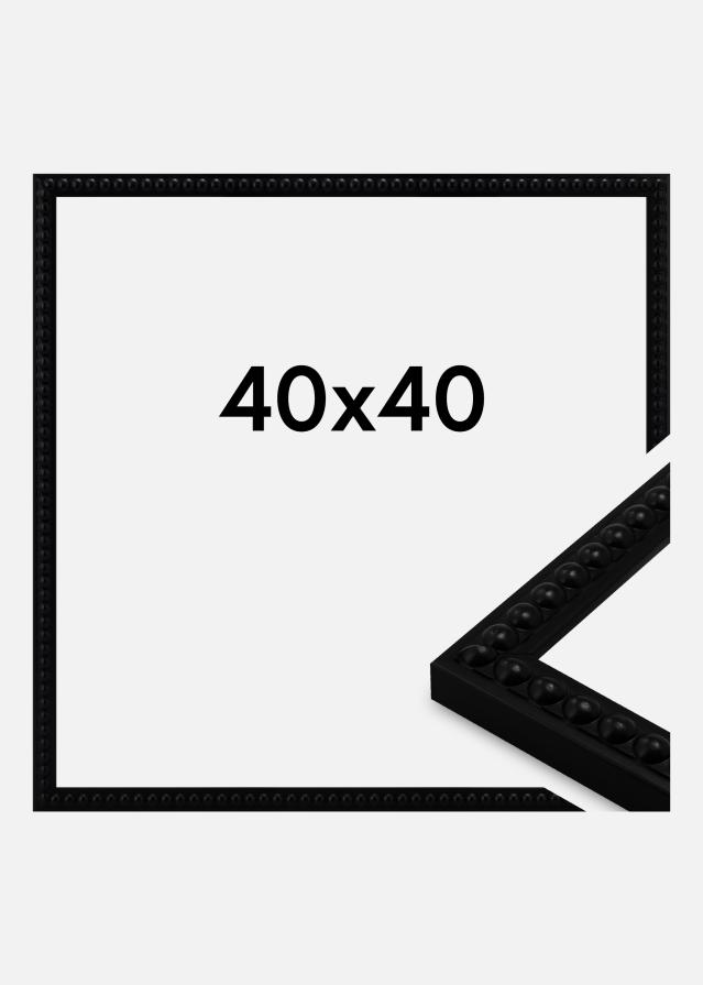 Marco Perla Vidrio acrílico Negro 40x40 cm