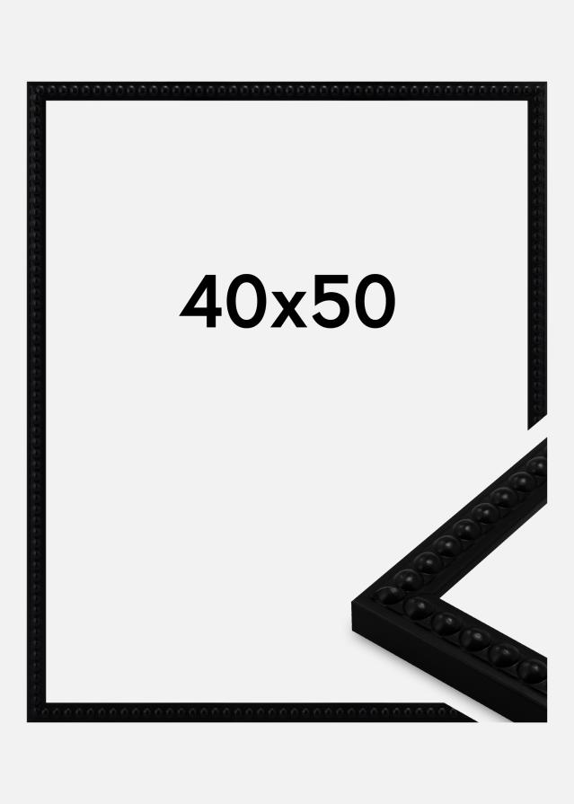 Marco Perla Vidrio acrílico Negro 40x50 cm