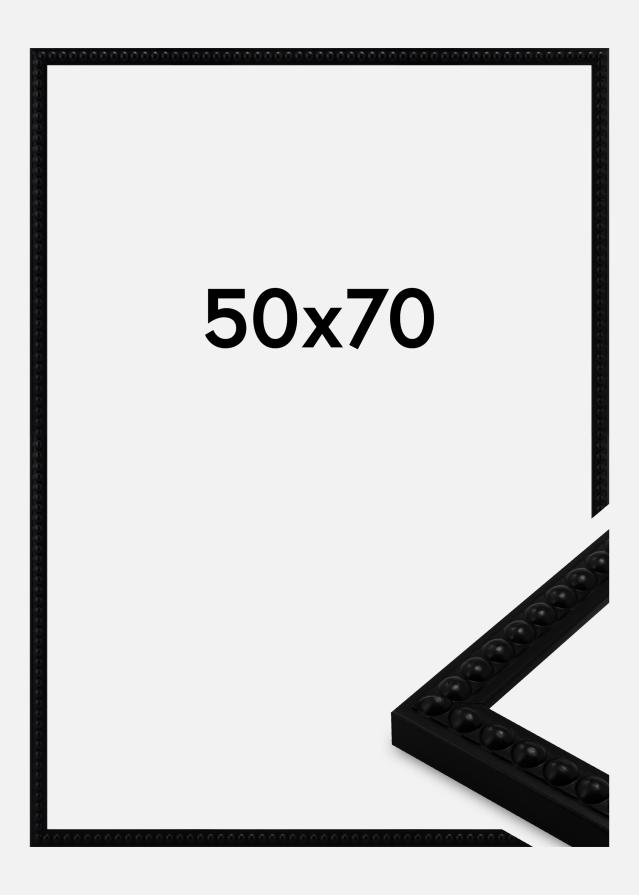 Marco Perla Vidrio acrílico Negro 50x70 cm