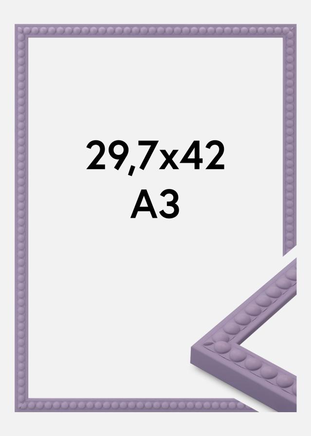 Marco Perla Vidrio acrílico Morado 29,7x42 cm (A3)