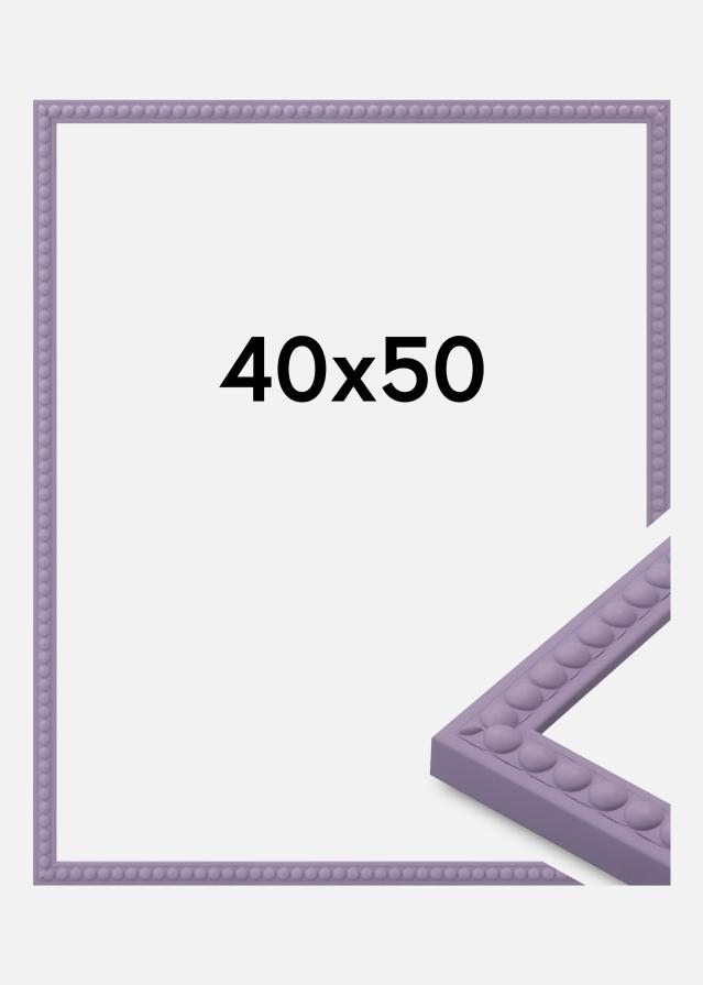 Marco Perla Vidrio acrílico Morado 40x50 cm