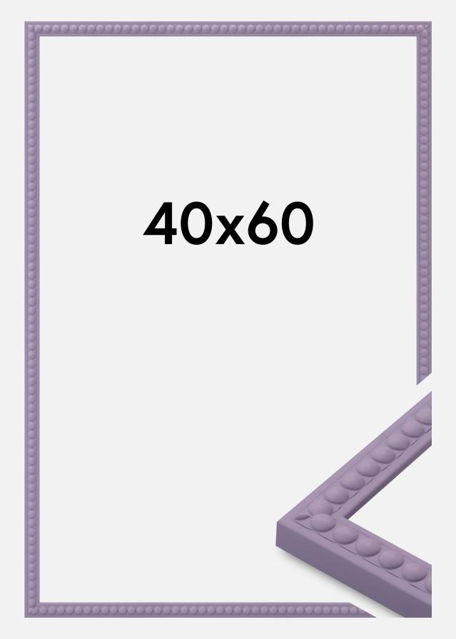 Marco Perla Vidrio acrílico Morado 40x60 cm