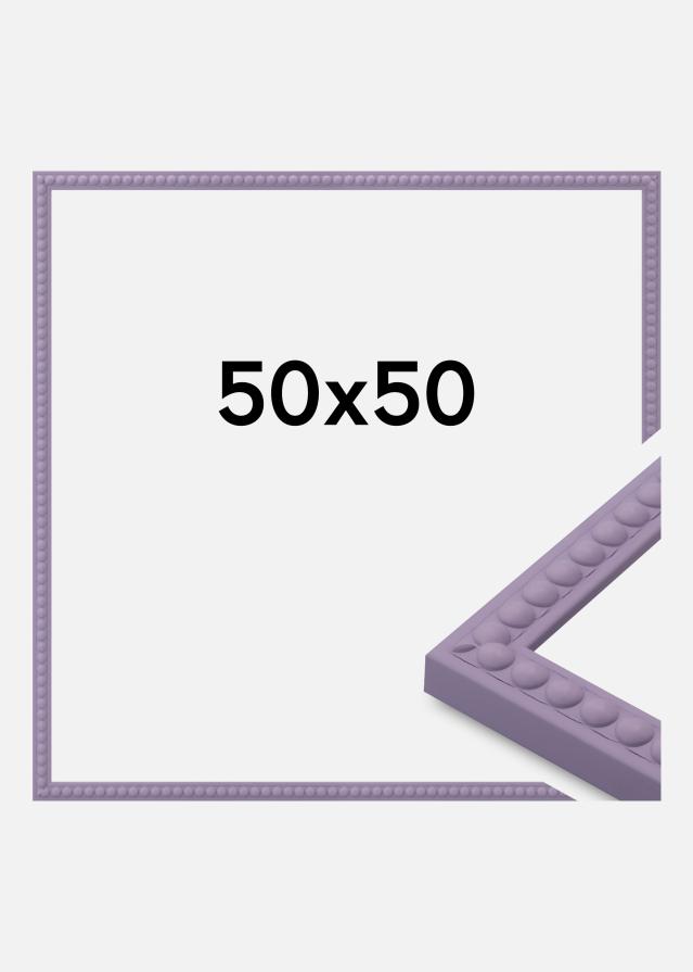 Marco Perla Vidrio acrílico Morado 50x50 cm