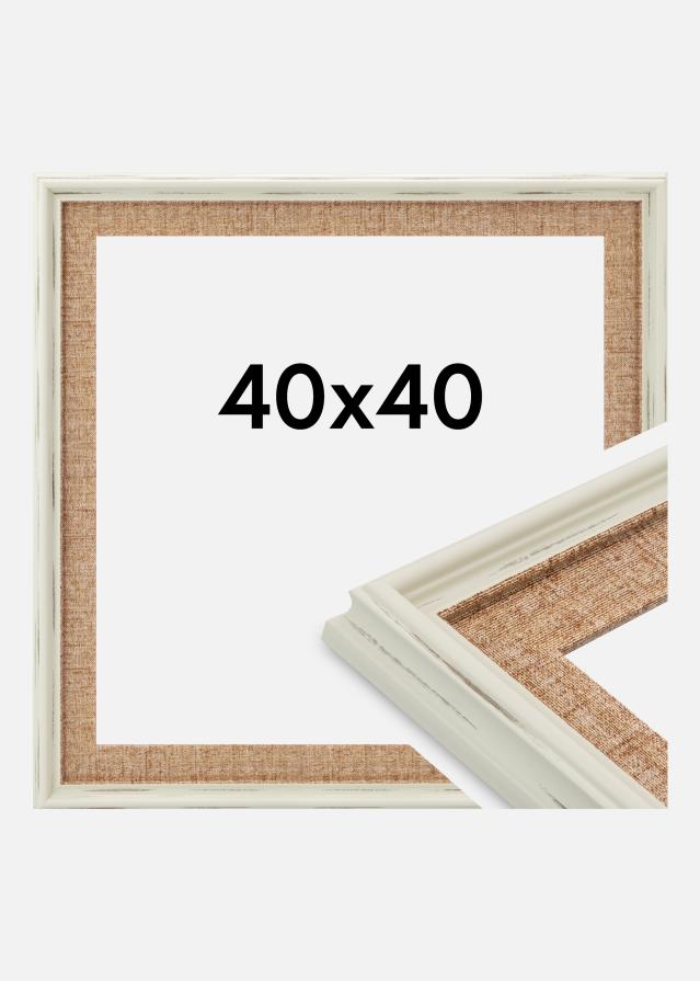 Marco Sandweave Vidrio acrílico Blanco 40x40 cm