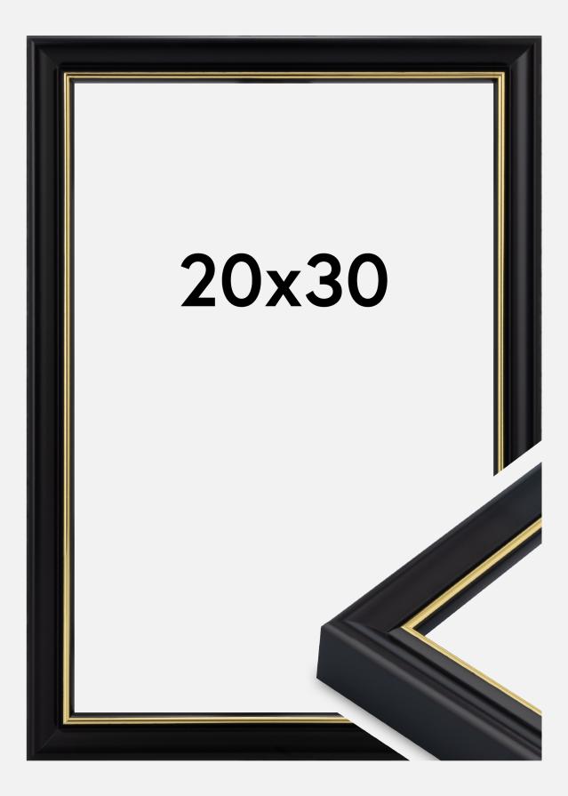 Marco Canterbury Vidrio acrílico Negro 20x30 cm