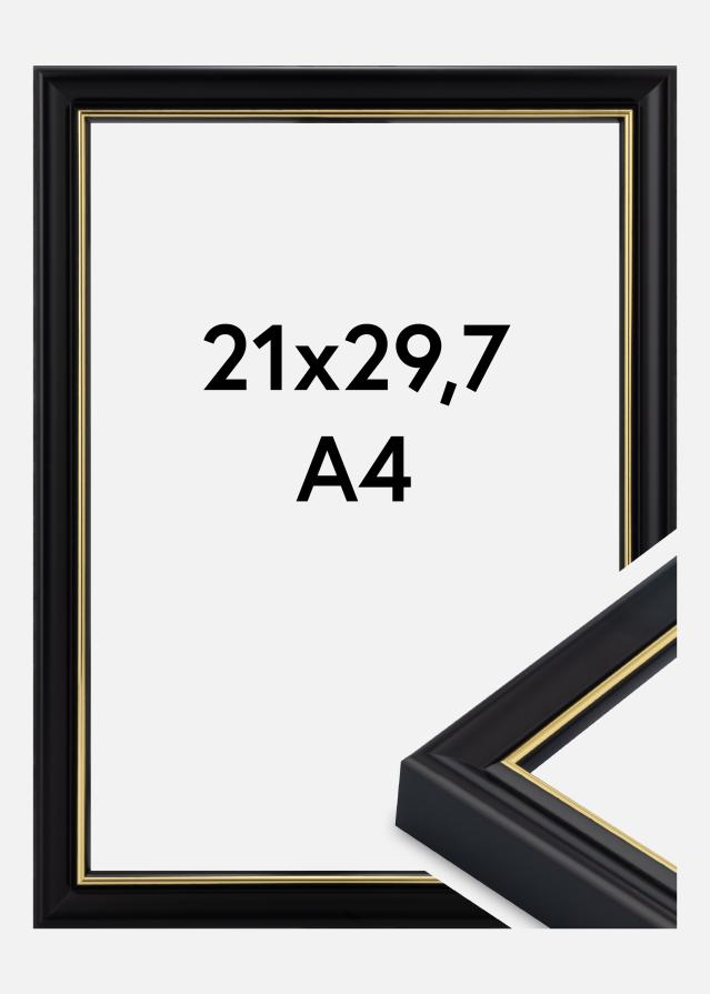 Marco Canterbury Vidrio acrílico Negro 21x29,7 cm (A4)
