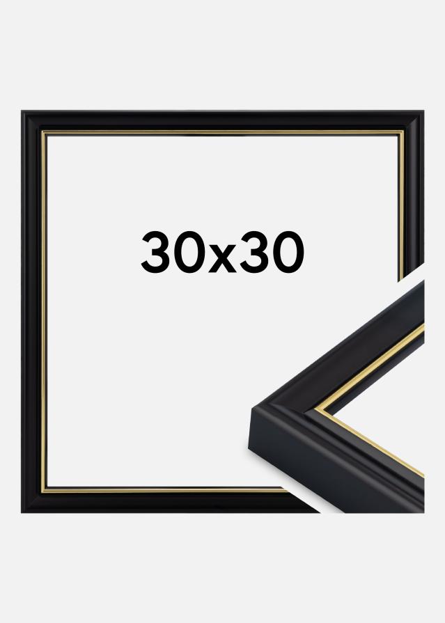Marco Canterbury Vidrio acrílico Negro 30x30 cm